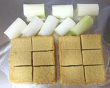 厚揚げとねぎの串焼き～焼きとりねぎま風～作り方1写真
