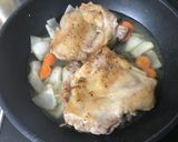 鶏肉のクリーム煮込み　フリカッセドプーレ作り方4写真