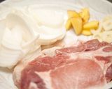 カラフル野菜のポークチャップ作り方1写真
