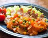 カラフル野菜のポークチャップ作り方5写真