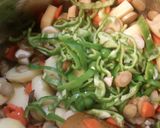 緑色が目につく野菜スープ。作り方5写真