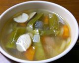 緑色が目につく野菜スープ。作り方8写真