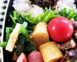 女子高生、私のお弁当❤7作り方1写真