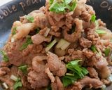 牛こま肉&豚こま肉の贅沢2種のやわ甘辛作り方4写真