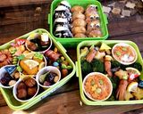 運動会のお弁当☆黄組のおにぎり作り方2写真