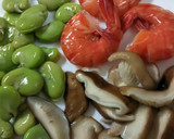 今旬の空豆と椎茸の冷やし茶碗蒸し～作り方1写真