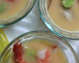 今旬の空豆と椎茸の冷やし茶碗蒸し～作り方2写真
