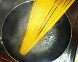 ほうれん草とホタテのコンポタパスタ作り方1写真