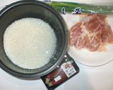 鶏肉茗荷ご飯♪簡単炊き込みご飯作り方1写真
