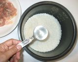 鶏肉茗荷ご飯♪簡単炊き込みご飯作り方3写真
