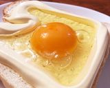 半熟卵のアツアツトースト作り方3写真