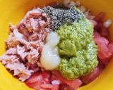 旨み増しアボカドとトマトとツナのディップ作り方3写真