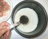 鶏肉茗荷ご飯♪簡単炊き込みご飯作り方4写真