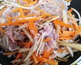 簡単！豚コマとごぼうの炒め煮♪作り方6写真