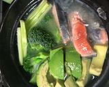 とろとろチーズのアボカドサーモン鍋作り方4写真