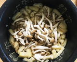 キノコと油あげ の炊き込みご飯作り方3写真