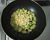 そらまめとコーンの✿バターソテー作り方1写真