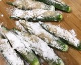 オクラの肉詰め天ぷら作り方3写真
