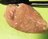 ＊柔らか。鶏むね肉の醤油焼き＊作り方1写真