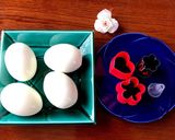 ゆで卵をかわいくカット作り方1写真