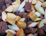 ビーフのじゃがねぎワイン煮込み作り方5写真