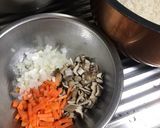 舞茸と人参の炊き込みご飯作り方1写真
