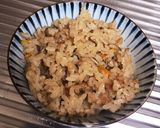 舞茸と人参の炊き込みご飯作り方3写真
