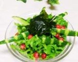 サラダにちょこっとワカメ(*^^)v作り方34写真