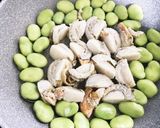 そら豆と帆立てのバター醤油炒め作り方3写真