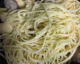 簡単　油揚げと豚肉のパスタ作り方3写真