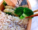 5月31日 蒸し鶏と鶏ハンバーグ 海苔弁作り方6写真