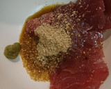 マグロの柚子胡椒風味作り方1写真