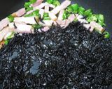 ひじきとベーコンのペペロンチーノ風パスタ作り方4写真