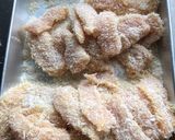 簡単、美味い、ささみカツの卵とじ。作り方2写真