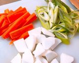 手羽元とお野菜のスープ＊作り方1写真