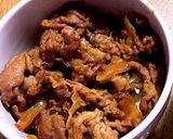 簡単！豚肉と玉ねぎのコチュジャン炒め丼作り方6写真