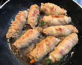甘ダレが旨い☆人参といんげんの豚肉巻き作り方5写真