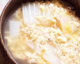 白菜とツナ缶の卵の中華スープ作り方7写真