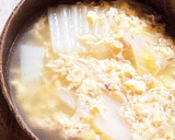 白菜とツナ缶の卵の中華スープ作り方7写真