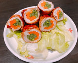 甘ダレが旨い☆人参といんげんの豚肉巻き作り方7写真