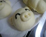かわいい♪丸パンでぶたパン☆作り方2写真