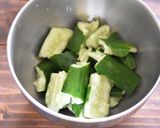 たたききゅうりの薬味ナムル【作り置き】作り方1写真