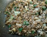 サンチュで包む松の実入り肉味噌♪作り方4写真