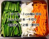 天ぷら粉で☆野菜たっぷりチヂミ作り方1写真