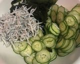 すぐできる！わかめとシラスと胡瓜の酢の物作り方2写真
