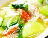 レンジ☆青梗菜とカニカマの胡麻マヨサラダ作り方6写真