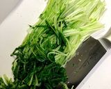 水菜のたらこクリチ和え作り方1写真