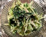 水菜のたらこクリチ和え作り方4写真