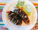 ナスのベーコンチーズはさみ焼き作り方3写真