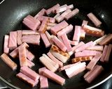 豆苗とベーコンとパプリカの炒め物作り方2写真